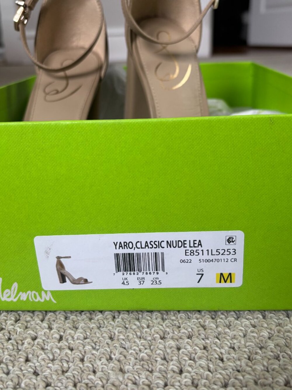 Sam Edelman Yaro Block Heel Sandals, Size 7 - Picture 15 of 15